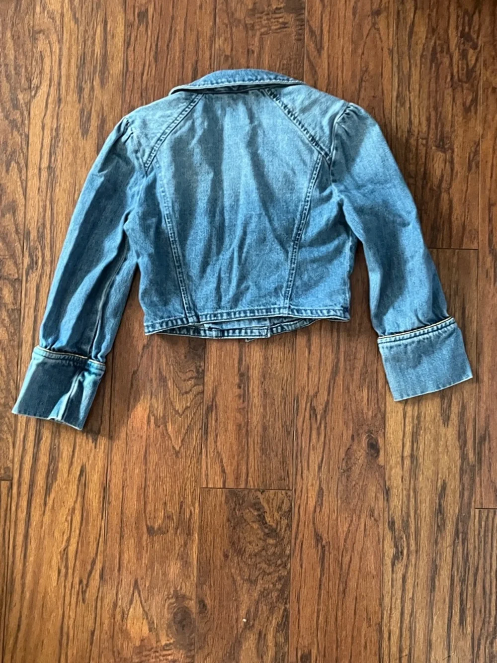 GAP Girls Light Blue Denim Military-Style Jacket
